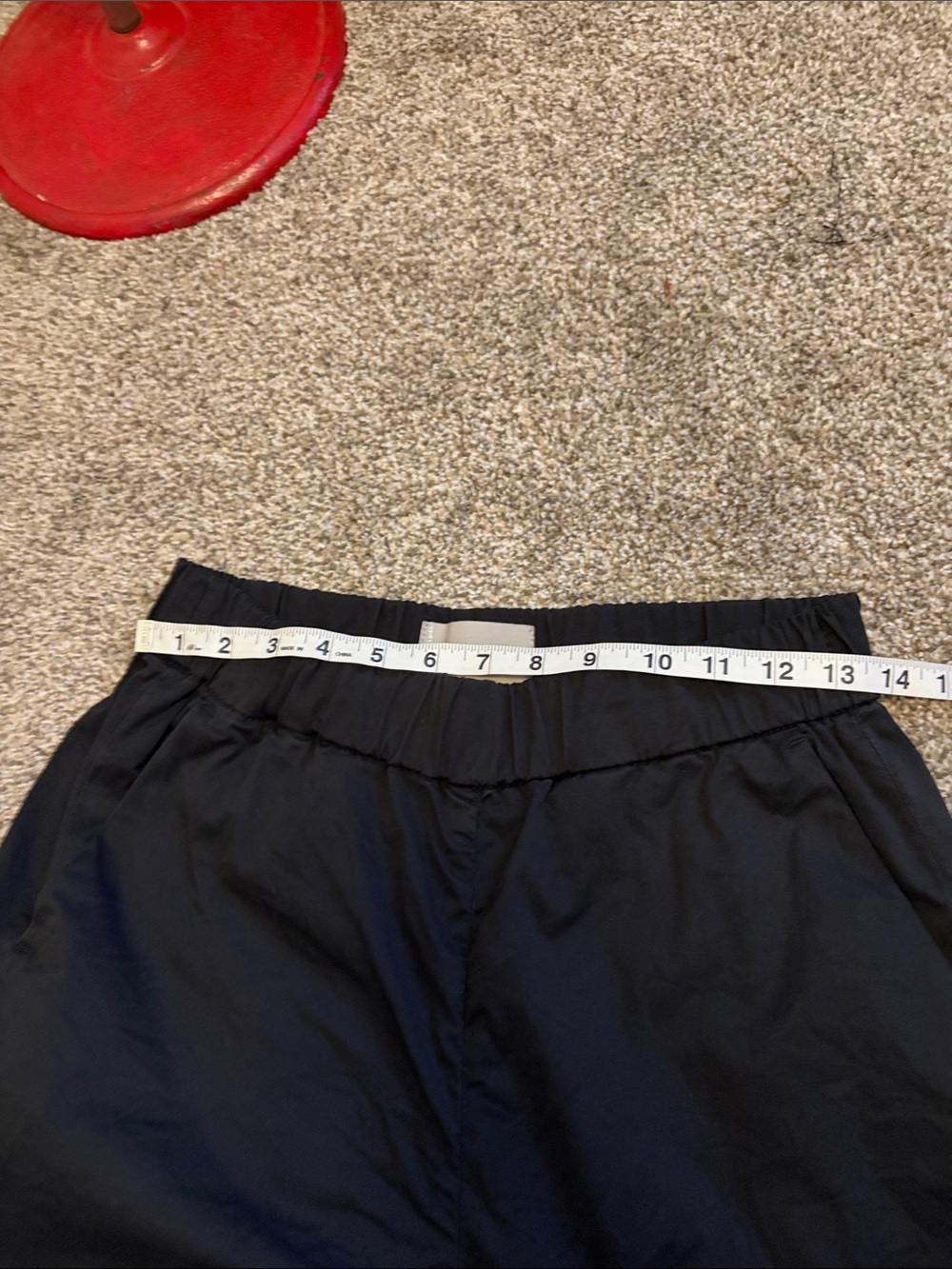 Everlane The Easy Pull On Chino Black Elastic-Waist Pants Size 4 - Picture 8 of 9
